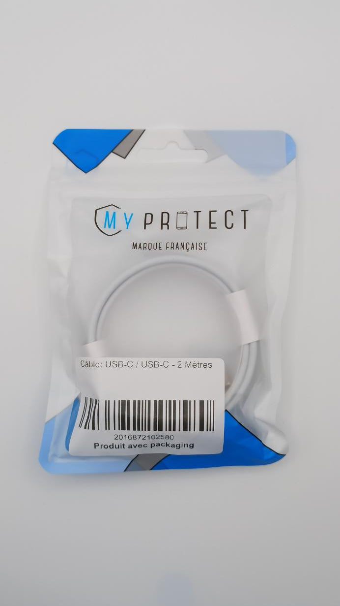 Câble USB-C vers USB-C 2 m My Protect