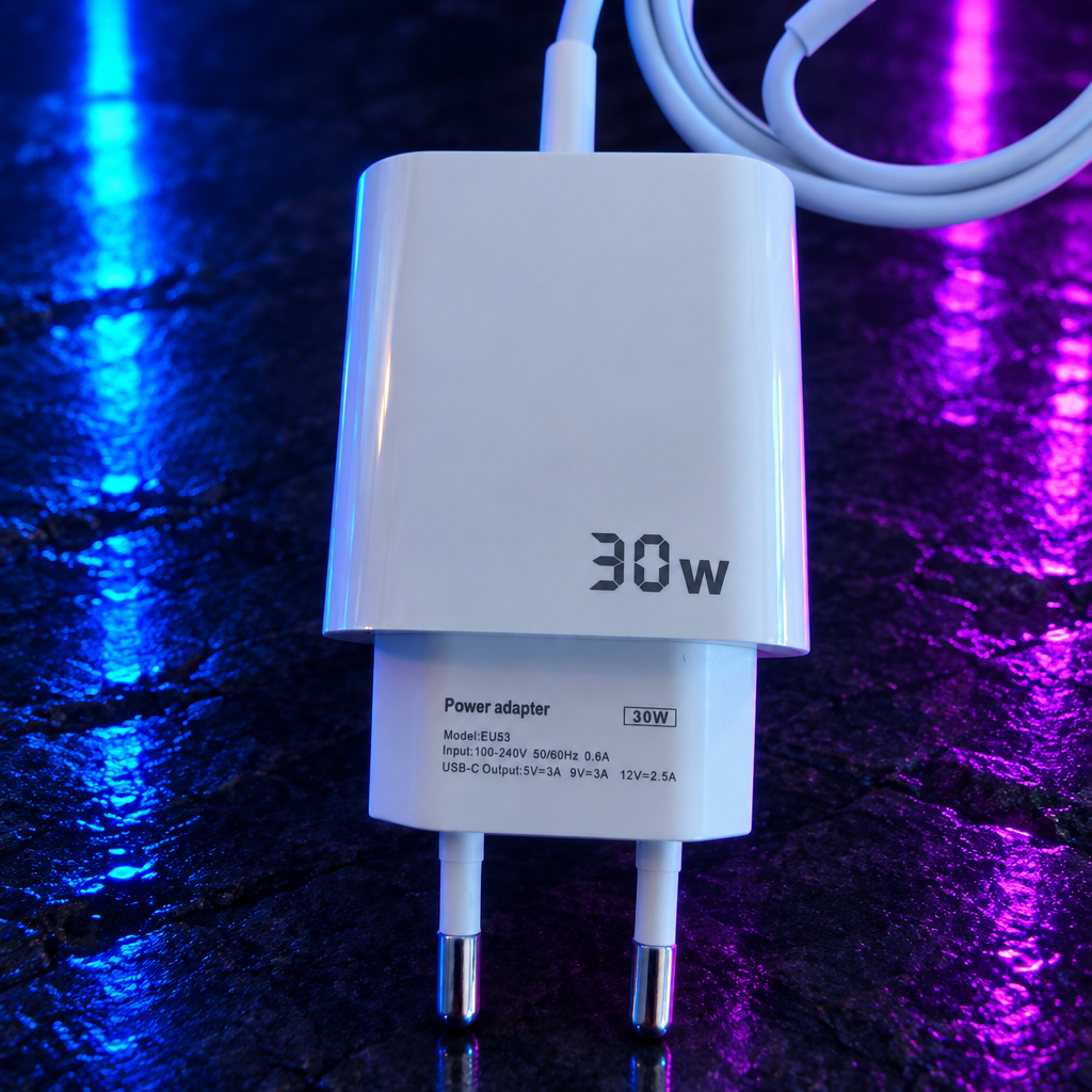 30W - Chargeur + câble fond changé