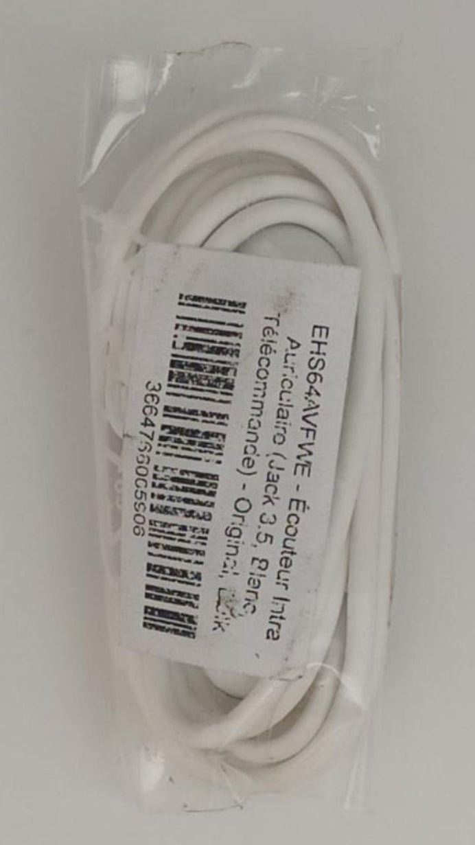 Écouteurs intra jack 3,5 mm blanc | EHS64