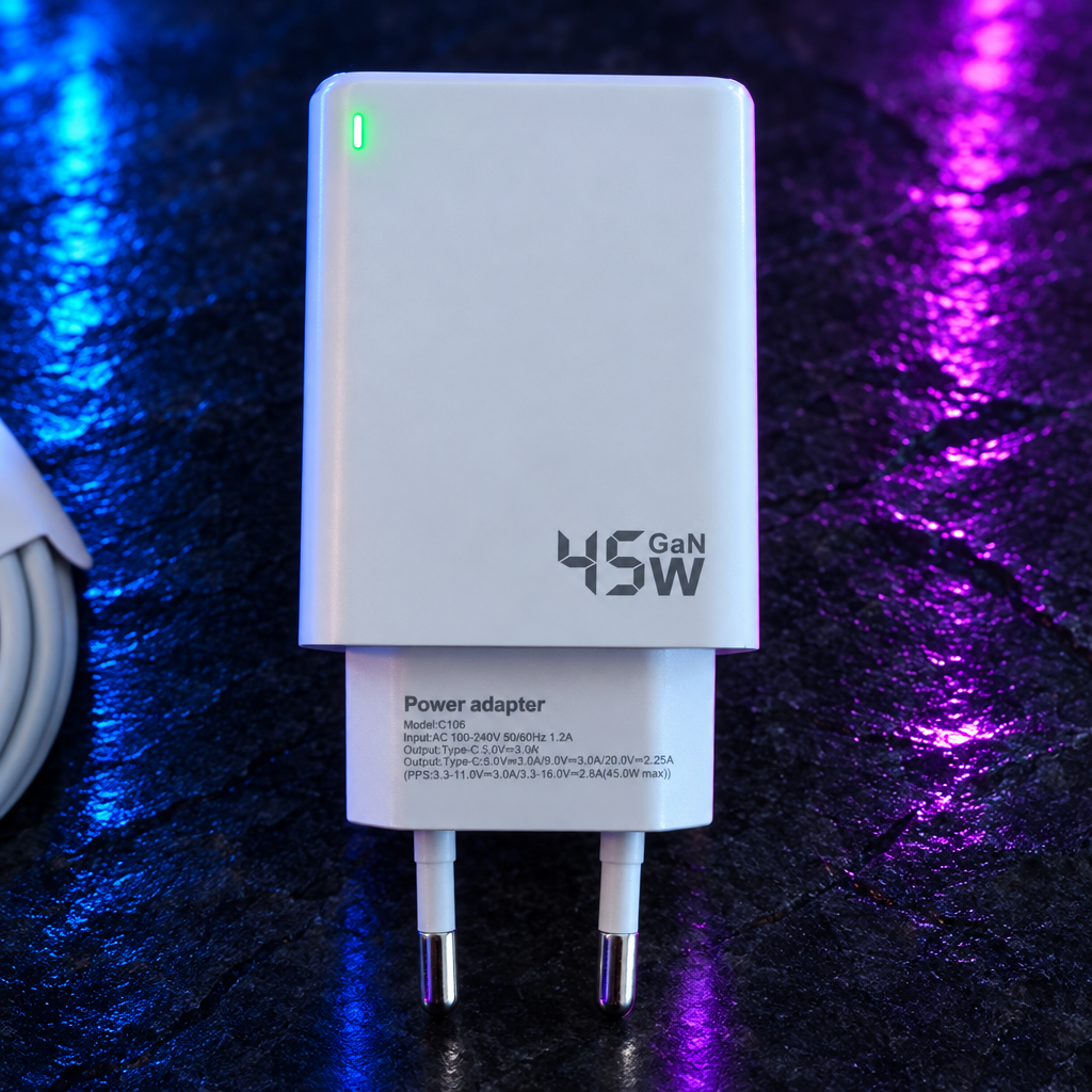 Chargeur voyant vert gauche