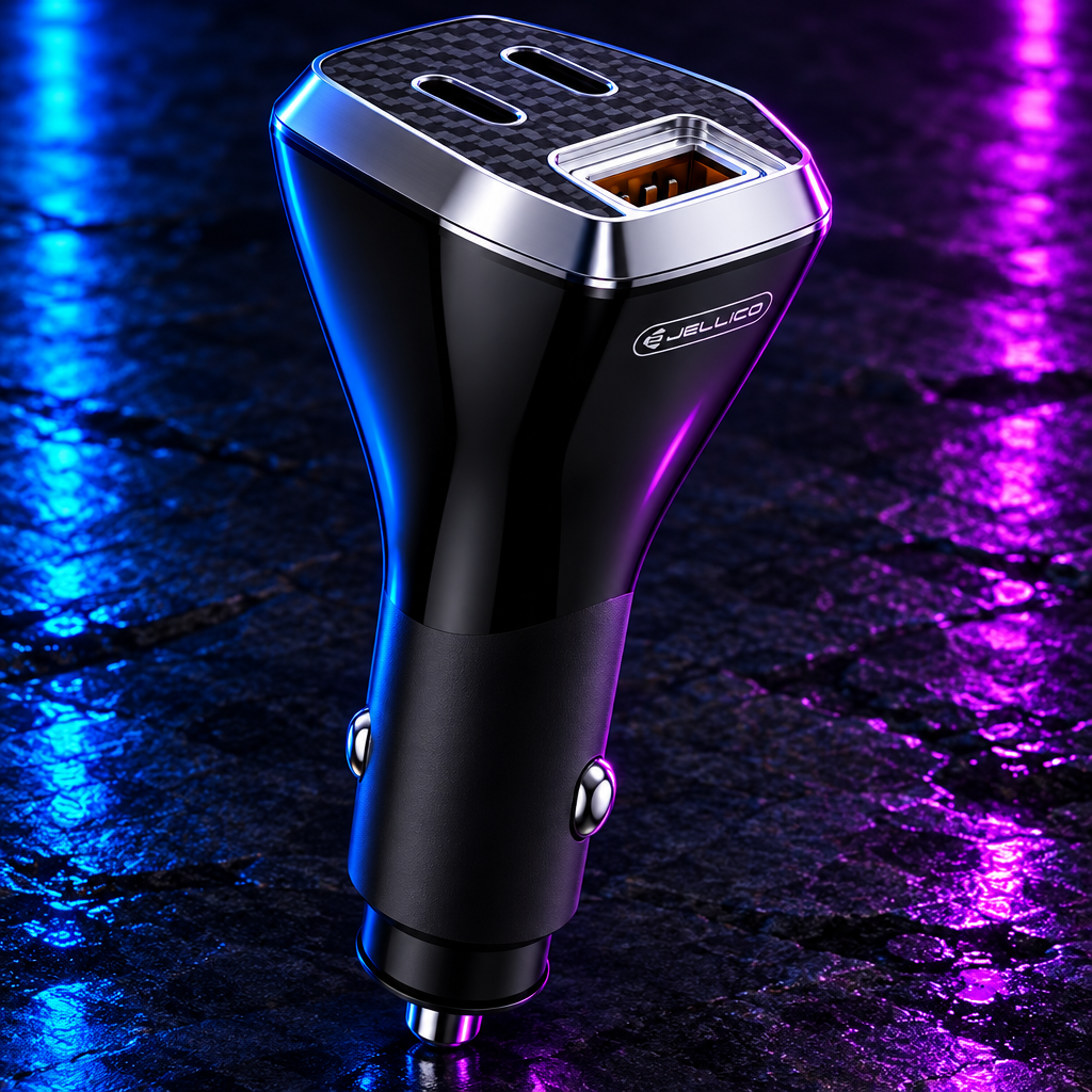 Chargeur Voiture Triple Port USB-C USB-C USB-A Jellico
