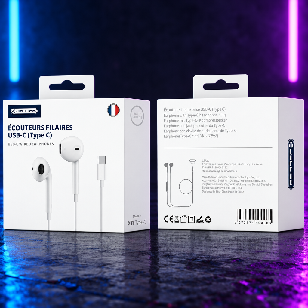 Écouteurs intra-auriculaires jack 3,5 mm avec télécommande | X11